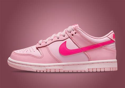 triple pink nike dunks low|nike dunk low triple pink women.